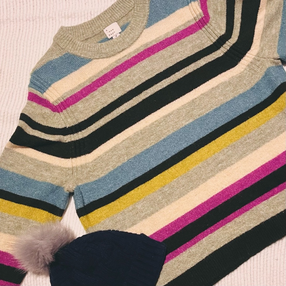 Multi Colored Striped Sweater